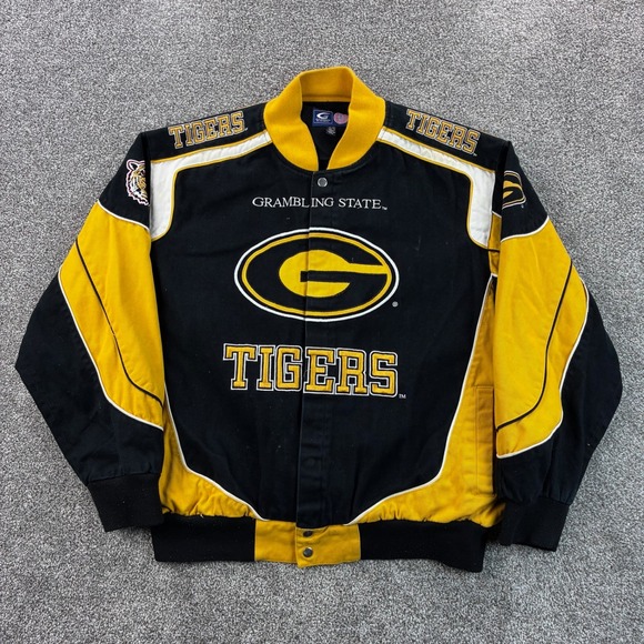 G-III Sports by Carl Banks Other - Vintage Grambling State Tigers Racing Jacket Mens XL Black Yellow College NCAA